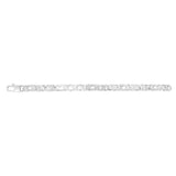 Sterling Silver Tiger Eye 200 Gauge Link 23cm Bracelet