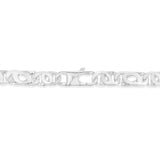 Sterling Silver Tiger Eye 200 Gauge 50cm Chain