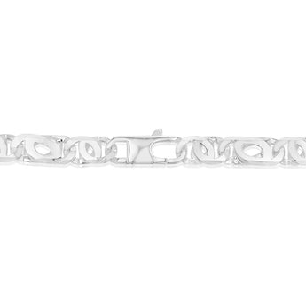 Sterling Silver Tiger Eye 200 Gauge 50cm Chain
