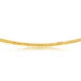 Sterling Silver Gold Plated Bolt Ring Cashmere 50cm Chain