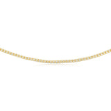 Sterling Silver Gold Plated Fancy 150 Gauge 45cm Chain