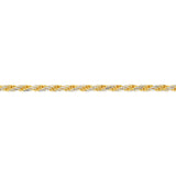 Sterling Silver And Gold-Plated Two-Toned Rope 70 Gauge 19cm Bracelet