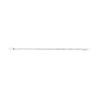 Sterling Silver Fancy 150Gauge Rounded 19cm Bracelet