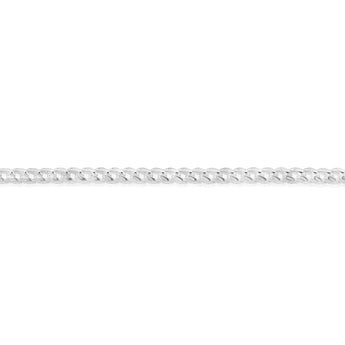 Sterling Silver Fancy 150Gauge Rounded 19cm Bracelet