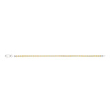 Sterling Silver And Gold-Plated Two-Tone Fancy 300 Gauge 19cm Bracelet