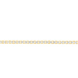 Sterling Silver And Gold-Plated Two-Tone Fancy 300 Gauge 19cm Bracelet