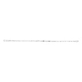 Sterling Silver Fancy 160 Gauge Twisted 19cm Bracelet