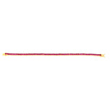 Sterling Silver Gold Plated 3mm Ruby Colored Cubic Zirconia 19cm Bracelet