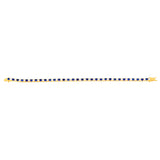 Sterling Silver Gold Plated 3mm White And Sapphire Blue Cubic Zirconia 19cm Bracelet