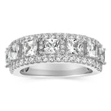 Sterling Silver White Cubic Zirconia Fancy Ring