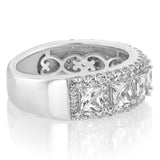 Sterling Silver White Cubic Zirconia Fancy Ring
