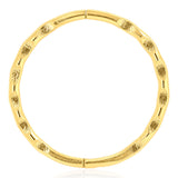 Gold Plated Sterling Silver 13mm Faceted Sleeper Earrings