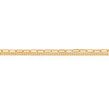 Gold Plated Sterling Silver Double Strand Paperclip Bracelet