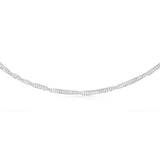 Sterling Silver 46cm Singapore Chain