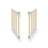 Thomas Sabo Blooming Skies Yellow Gold-Plated Waterfall Earrings