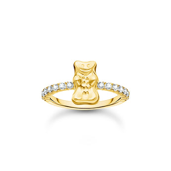 Thomas Sabo Haribo Yellow Gold-Plated Bear CZ Ring
