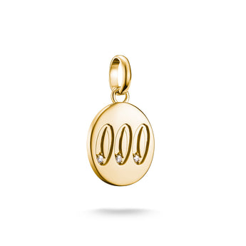 Thomas Sabo CC Connect Yellow Gold-Plated CZ '000' Angel Number