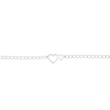Sterling Silver Double Heart Bracelet