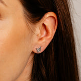 Sanrio Kuromi Sterling Silver Stud Earrings