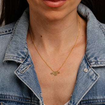 Sanrio Cinnamoroll Yellow Gold Plated Sterling Silver Necklace