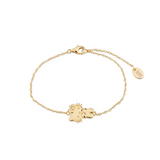 Sanrio Hello Kitty Body Yellow Gold Plated Sterling Silver Bracelet