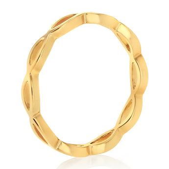 Sterling Silver Gold Plated Fancy Ring