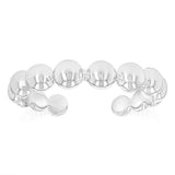 Sterling Silver Beaded Open Ring