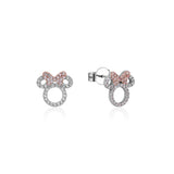 Couture Kingdom Disney Minnie Mouse Outline Cubic Zirconia Stud Earrings