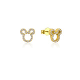 Couture Kingdom Disney Mickey Mouse Outline Cubic Zirconia Stud Earrings