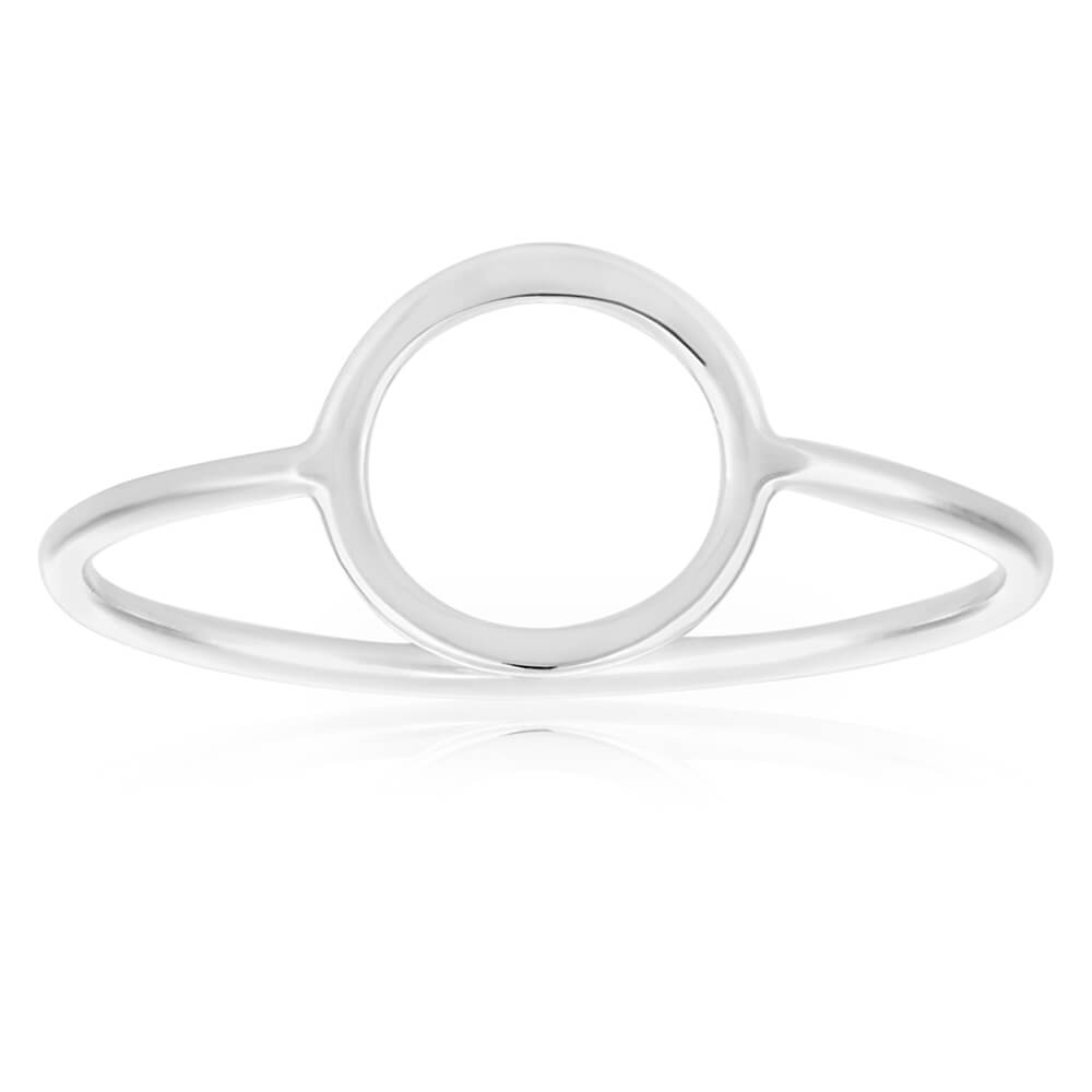 Sterling Silver Plain Open Circle Ring Grahams Jewellers