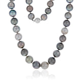 12-14.2mm Tahitian Pearl Multicolour Strand with 14ct White Gold Stardust Ball Clasp