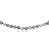 12-14.2mm Tahitian Pearl Multicolour Strand with 14ct White Gold Stardust Ball Clasp