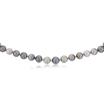 12-14.2mm Tahitian Pearl Multicolour Strand with 14ct White Gold Stardust Ball Clasp
