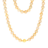 Golden Southsea 6-10mm Pearl Strand with 9ct Yellow Gold Clasp