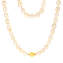 Load image into Gallery viewer, Golden South Sea 10mm Pearl Strand with 9ct Yellow Gold Clasp