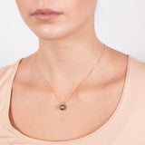 9ct Yellow Gold 8-10mm Tahitian Pearl Pendant on 45cm Chain