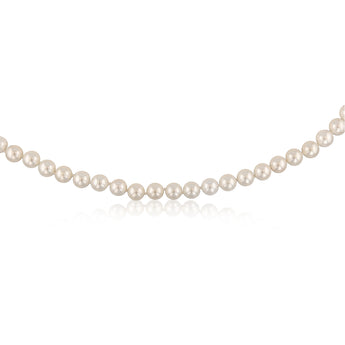 Mother of Pearl Graduated Necklace 48cm with Sterling Silver Clasp