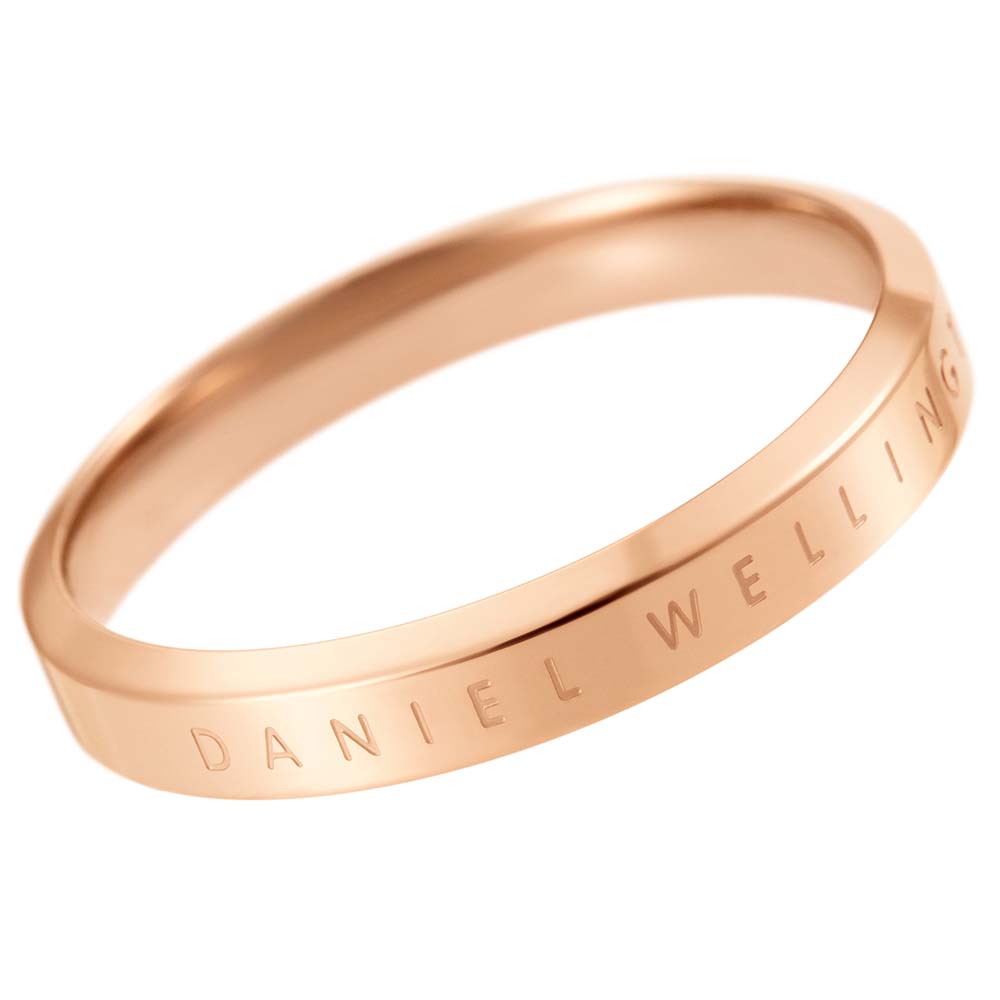 Daniel Wellington Rose Gold Plated Stainless Steel Classic Ring Size "N"