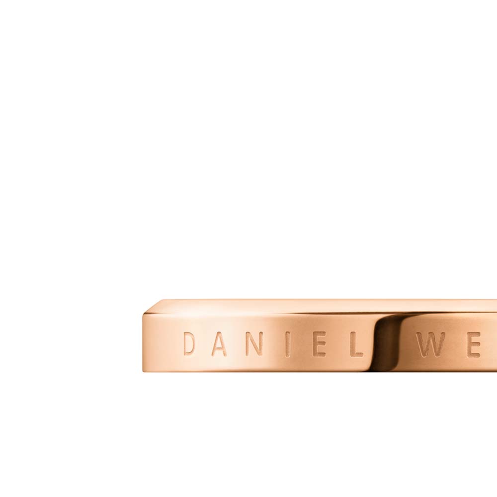Daniel Wellington Rose Gold Plated Stainless Steel Classic Ring Size "N"