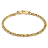 Guess Mens Jewellery Gold Plated Grumetta Doppia 5mm Bracelet