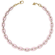 Load image into Gallery viewer, Guess Gold Plated Stainless Steel 17&quot; Rose  &amp; Crystal Chain