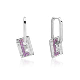 Couture Kingdom Disney Stainless Steel White Gold Plated Guardians Of The Galaxy Cosmic Tape Earrings