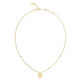 Guess Gold Plated Stainless Steel Single Heart Pendant On 16-18" Chain
