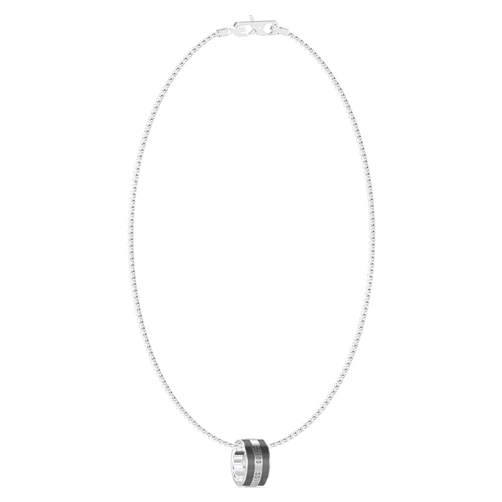 Guess Mens Jewellery Stainless Steel 21" Textured Round Chain