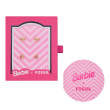 Load image into Gallery viewer, Fossil Barbie Special Edition Gold-Plated Stainless-Steel Earrings Set (2 pairs)