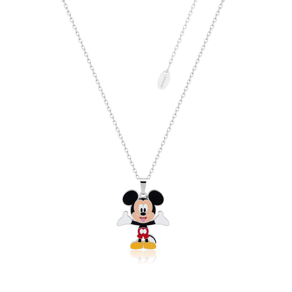Disney Stainless Steel Mickey Pendant On Chain
