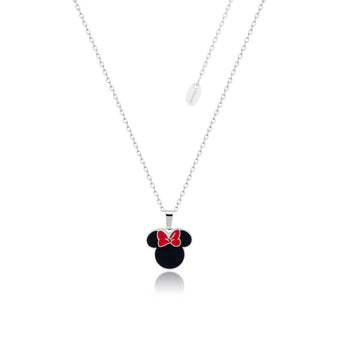 Couture Kingdom Disney Stainless Steel Minnie Silhouette Pendant On Chain