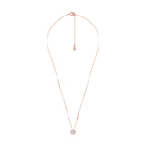 Michael Kors 14ct Rose Gold Plated  Sterling Silver Premium Round Pendant With Chain