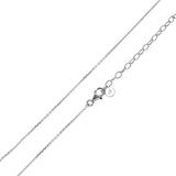 Emporio Armani Sterling Silver Key Basics CZ Pendant On Chain