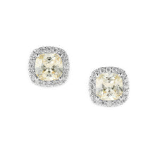 Load image into Gallery viewer, Michael Kors Sterling Silver Premium Cushion Cut Stud Earring